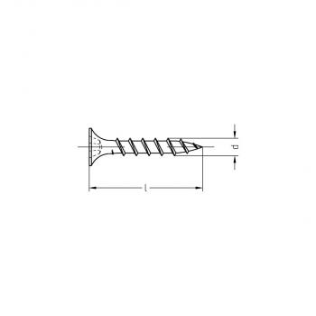 Joseph Dresselhaus 6535/091/51 3,9x45 Schnellbauschrauben, Grobgewinde, Trompetenkopf-H