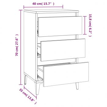 Nachttisch Sonoma-Eiche 40x35x70 cm Holzwerkstoff