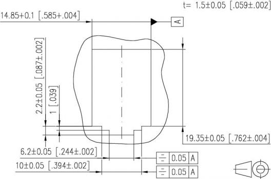 Metz Connect 130924-E E-DAT modul 48x8(8) 1,5HE Patchfeld Cat.6A, Edelstahl