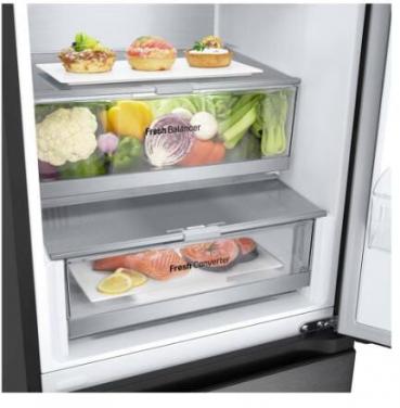 LG GBV7270BEV Stand Kühl-Gefrierkombination, 59,5 cm breit, 387 L, NoFrost, Kindersicherung, LED Beleuchtung, schwarz