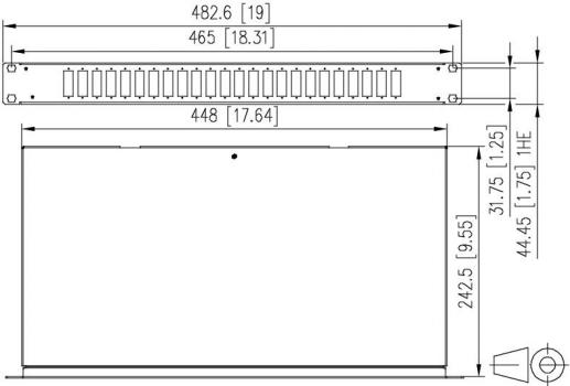 Metz Connect OpDAT fix Patchfeld splice 24xSC-D OM3 (150255BA24-E)