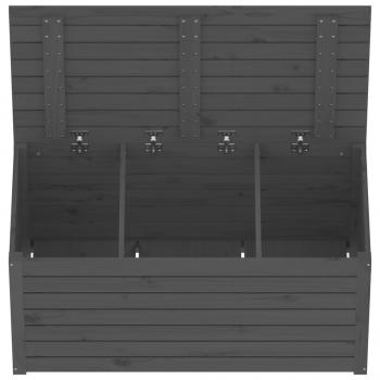 Gartenbox Grau 101x50,5x46,5 cm Massivholz Kiefer