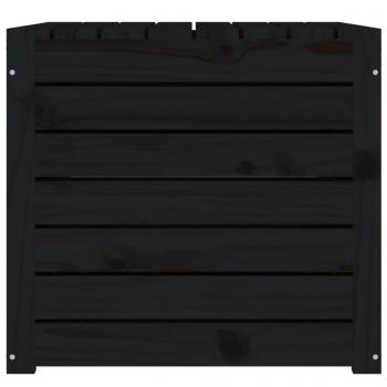 Gartenbox Schwarz 101x50,5x46,5 cm Massivholz Kiefer