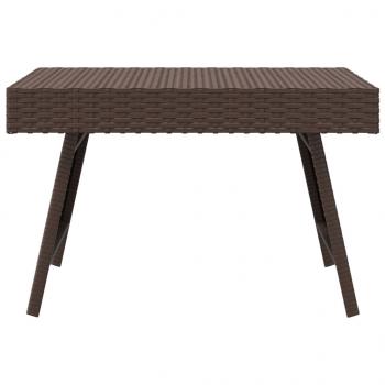 Beistelltisch Klappbar Braun 60x40x38 cm Poly Rattan