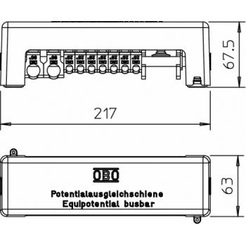 ARDEBO.de - VDE-Potenialausgleichsschiene nach VDE 0618/5015650