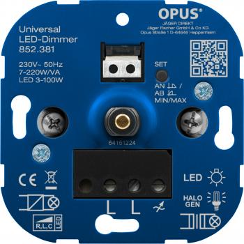 OPUS LED-Dimmer-comfort- LED 3-100W,7-220W/VA,230V/50Hz