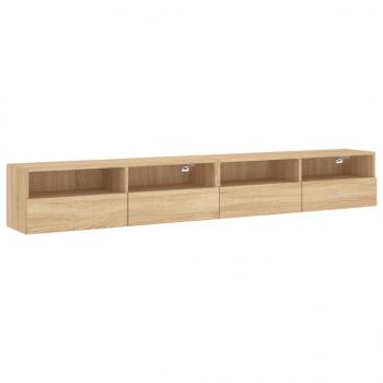 TV-Wandschränke 2 Stk. Sonoma-Eiche 100x30x30 cm Holzwerkstoff