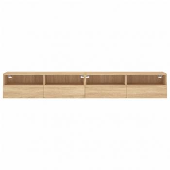 TV-Wandschränke 2 Stk. Sonoma-Eiche 100x30x30 cm Holzwerkstoff