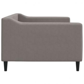 Tagesbett Taupe 90x200 cm Stoff