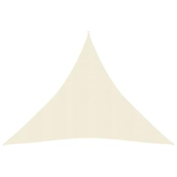 ARDEBO.de - Sonnensegel 160 g/m² Creme 6x6x6 m HDPE