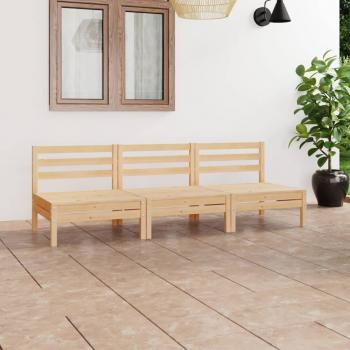 ARDEBO.de - 3-tlg. Garten-Lounge-Set Kiefer Massivholz