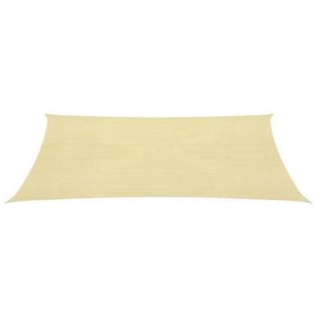 Sonnensegel 160 g/m² Beige 6x6 m HDPE