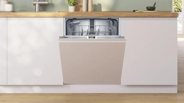 Bosch SBV4ETX08E Serie 4 Vollintegrierter XXL Geschirrspüler, 60 cm breit, 13 Maßgedecke, AquaStop, Info Light, HomeConnect, Reiniger Automatik, Eco Silence Drive