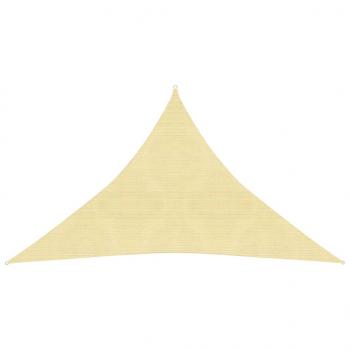 Sonnensegel 160 g/m² Beige 3x3x4,2 m HDPE