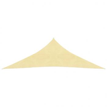 Sonnensegel 160 g/m² Beige 3x3x4,2 m HDPE