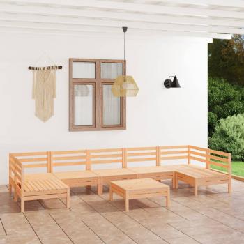 ARDEBO.de - 8-tlg. Garten-Lounge-Set Massivholz Kiefer