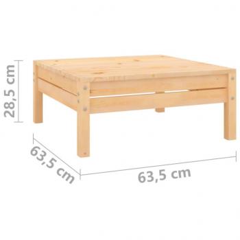 8-tlg. Garten-Lounge-Set Massivholz Kiefer