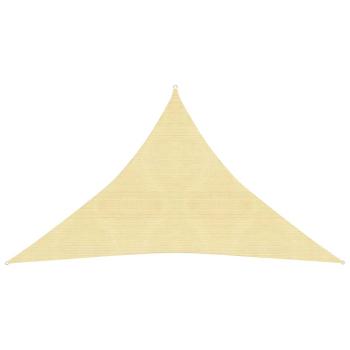 ARDEBO.de - Sonnensegel 160 g/m² Beige 5x5x6 m HDPE