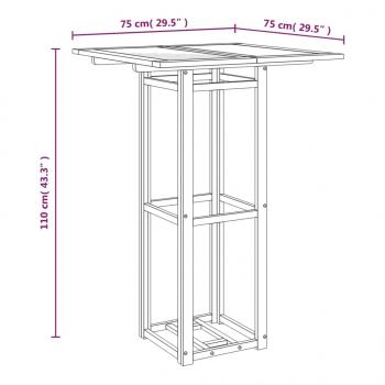 Bistrotisch 75x75x110 cm Massivholz Akazie