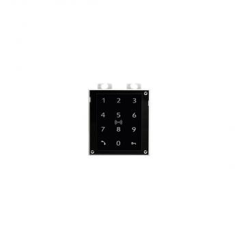 ARDEBO.de 2N 91550945-S Touch-Tastatur/RFID secured Kartenlesegerät mit NFC für IP Verso, 125 KHz/13,56 MHz