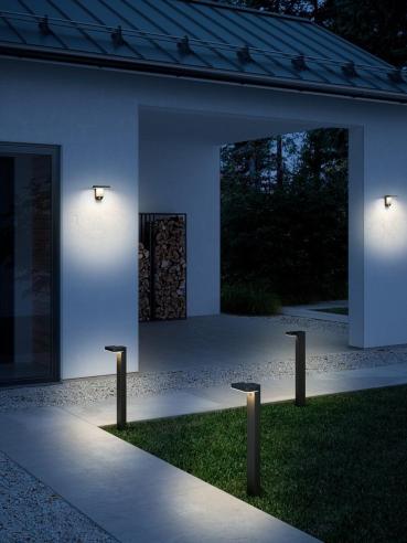 Nordlux Rica Square Solar Wandleuchte, LED-Modul, IP44, 450lm, 4,5W, schwarz (2118161003)