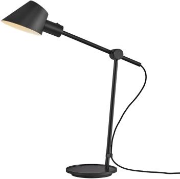 ARDEBO.de Nordlux Stay Long Tischlampe, E27, IP20, 60W, verstellbarer Leuchtenkopf, Aluminium, schwarz (2020445003)