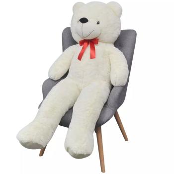 Weicher XXL-Plüsch-Teddybär Weiß 85 cm