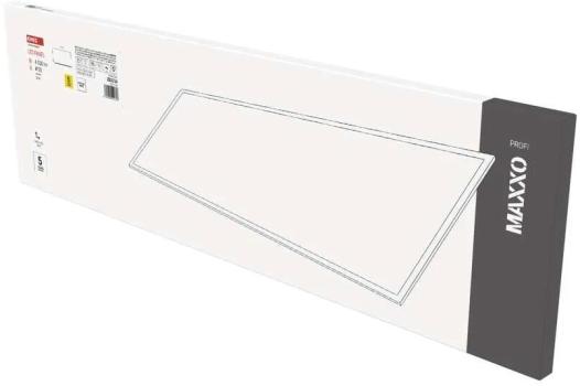 EMOS MAXXO ZB3214 LED-Einbauleuchte, Rechteck, 36W, 4320lm, Warmweiß, 300x1200mm, UGR<22, weiß (1544103630)