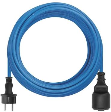 EMOS P01510W Verlängerungskabel, 1,5mm², Länge 10m, PVC, blau (1921611000)