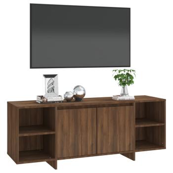 TV-Schrank Braun Eichen-Optik 130x35x50 cm Holzwerkstoff