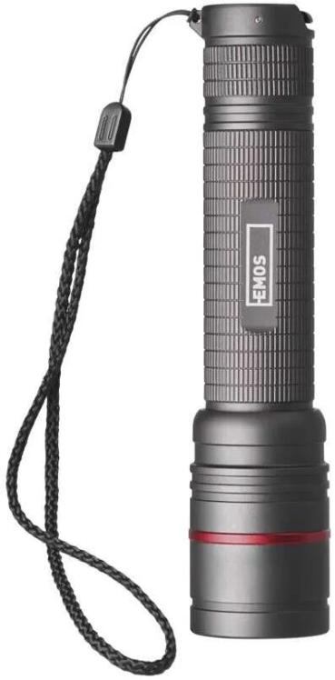 EMOS CREE P3180 LED Aufladbare Metall-Taschenlampe Ultibright 80, 600lm, grau (1450000330)