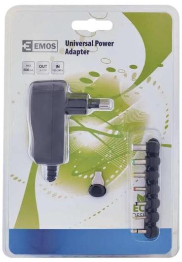 EMOS N3110 Netzteil 600 mA, universal, schaltend, Adapterstecker (1703060021)