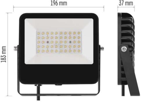 EMOS AVENO ZS2423 LED-Strahler, schwarz, 30W, neutralweiß (1531242300)