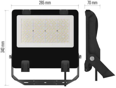 EMOS AVENO ZS2443A LED-Strahler, schwarz, 100W, 15500 lm, neutralweiß (1531244310)