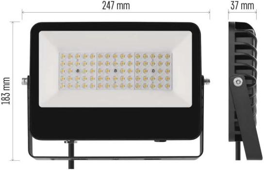 EMOS AVENO ZS2433 LED-Strahler, schwarz, 48W, neutralweiß (1531243300)