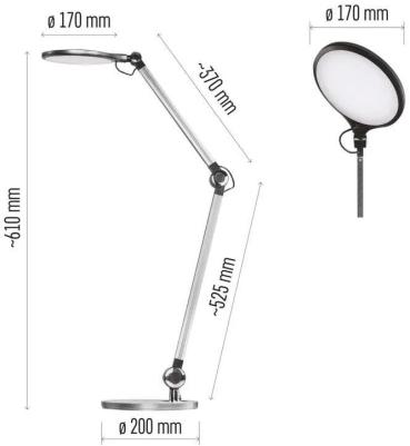 EMOS LUCAS Z7615 Schreibtischlampe, weiß (1538176000)