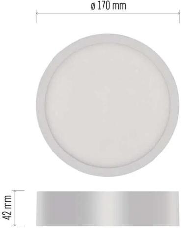 EMOS NEXXO ZM5133 LED-Anbauleuchte, rund, weiß, 12,5W, mit Change CCT (1539087120)