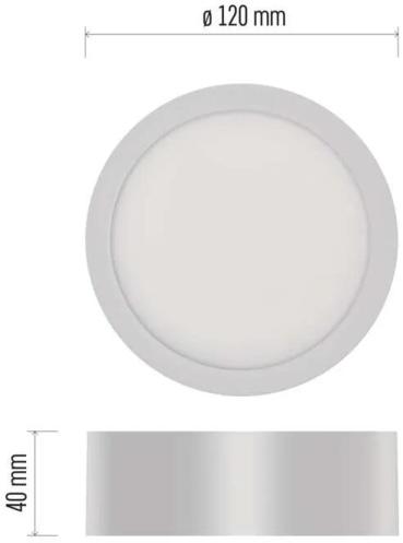 EMOS NEXXO ZM5123 LED-Anbauleuchte, rund, weiß, 7,6W, mit Change CCT (1539087070)