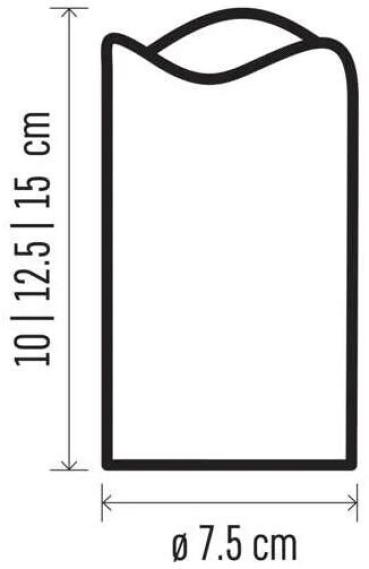 EMOS DCCV07 LED Dekoration, 3x Wachskerze, 3x 3x AAA, Innen, Vintage, Fernbedienung (1550001006)