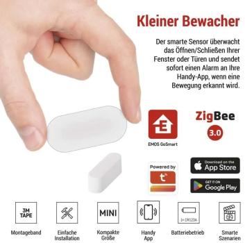 EMOS H5021 GoSmart Tür- Fenstersensor IP-2011Z, ZigBee, weiß (3069052020 )