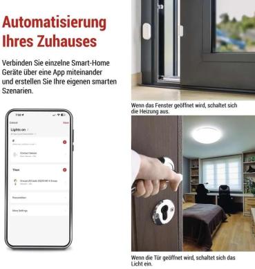 EMOS H5021 GoSmart Tür- Fenstersensor IP-2011Z, ZigBee, weiß (3069052020 )