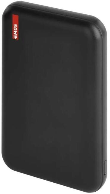 ARDEBO.de EMOS WI 521 Powerbank, 5000 mAh, 20W, Wireless, schwarz (1613054500)