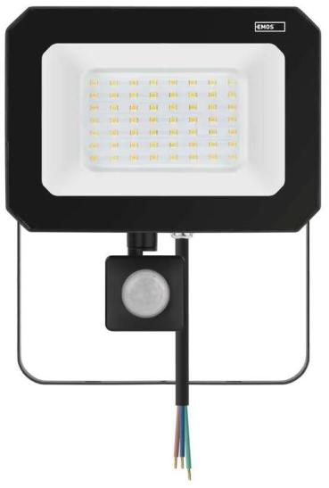 EMOS SIMPO ZS2343 LED-Reflektor mit Bewegungssensor, schwarz, 50W, 5000lm, neutralweiß (1531234300)