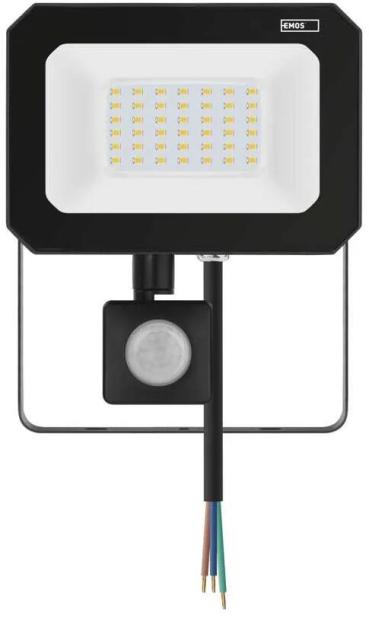 EMOS SIMPO ZS2333 LED-Reflektor mit Bewegungssensor, schwarz, 30W, 3000lm, neutralweiß (1531233300)