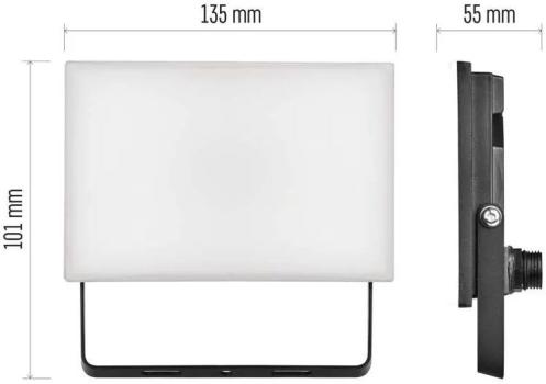 EMOS TAMBO ZS2521 LED-Strahler, schwarz, 20W, 1600lm, neutralweiß (1531242521)