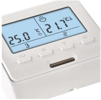 EMOS P5601UF Fußbodenheizung-Thermostat, programmierbar, verkabelt, weiß (2101210000)