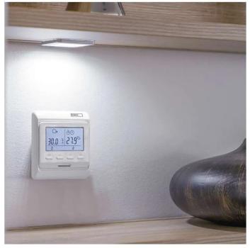 EMOS P5601UF Fußbodenheizung-Thermostat, programmierbar, verkabelt, weiß (2101210000)