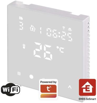 EMOS P56201UF GoSmart Fußbodenheizung-Thermostat, WiFi, programmierbar, verkabelt, weiß (2101900002)