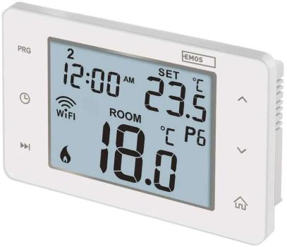 EMOS P56201 GoSmart Raumthermostat mit WiFi, programmierbar, verkabelt, weiß (2101900000)