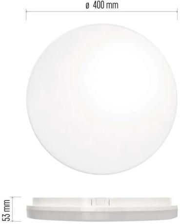 EMOS TORI ZM4325 LED Deckenleuchte, rund, weiß, 36W, IP54, neutralweiß (1539085360)